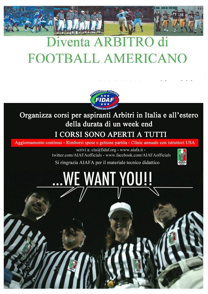 A Catanzaro un corso per arbitri di Football Americano